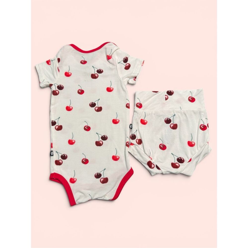KYTE BABY Cherries 2 piece Set - Picture 2 of 4